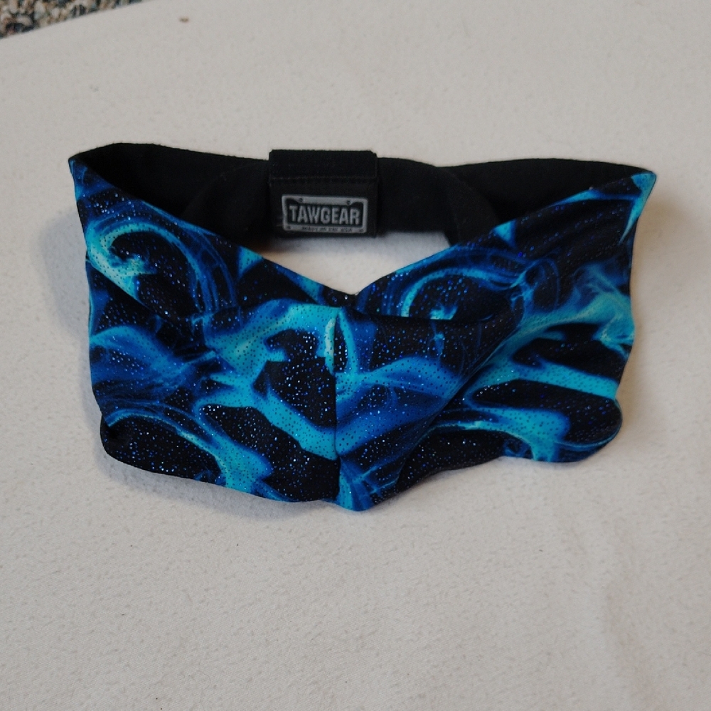 Blue and Black Hair Band